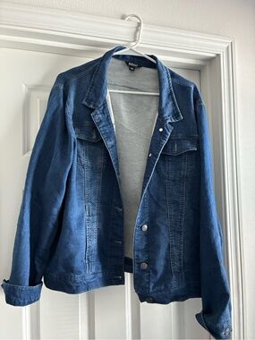 Buffalo David Bitton XXL Denim Jean Jacket Dark Wash Stretch Truc